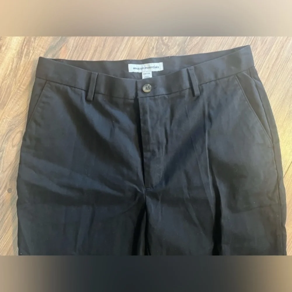 Men's Classic Fit Wrinkle-Resistant Suit Pants Flat Front Dress Pants sz 34 x 32 - Picture 3 of 6